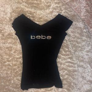 bebe rhinestone top